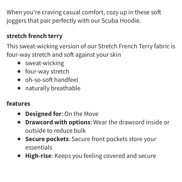 Lululemon Scuba High Rise Jogger Copper Brown Sz 10 French Terry - Picture 11 of 14